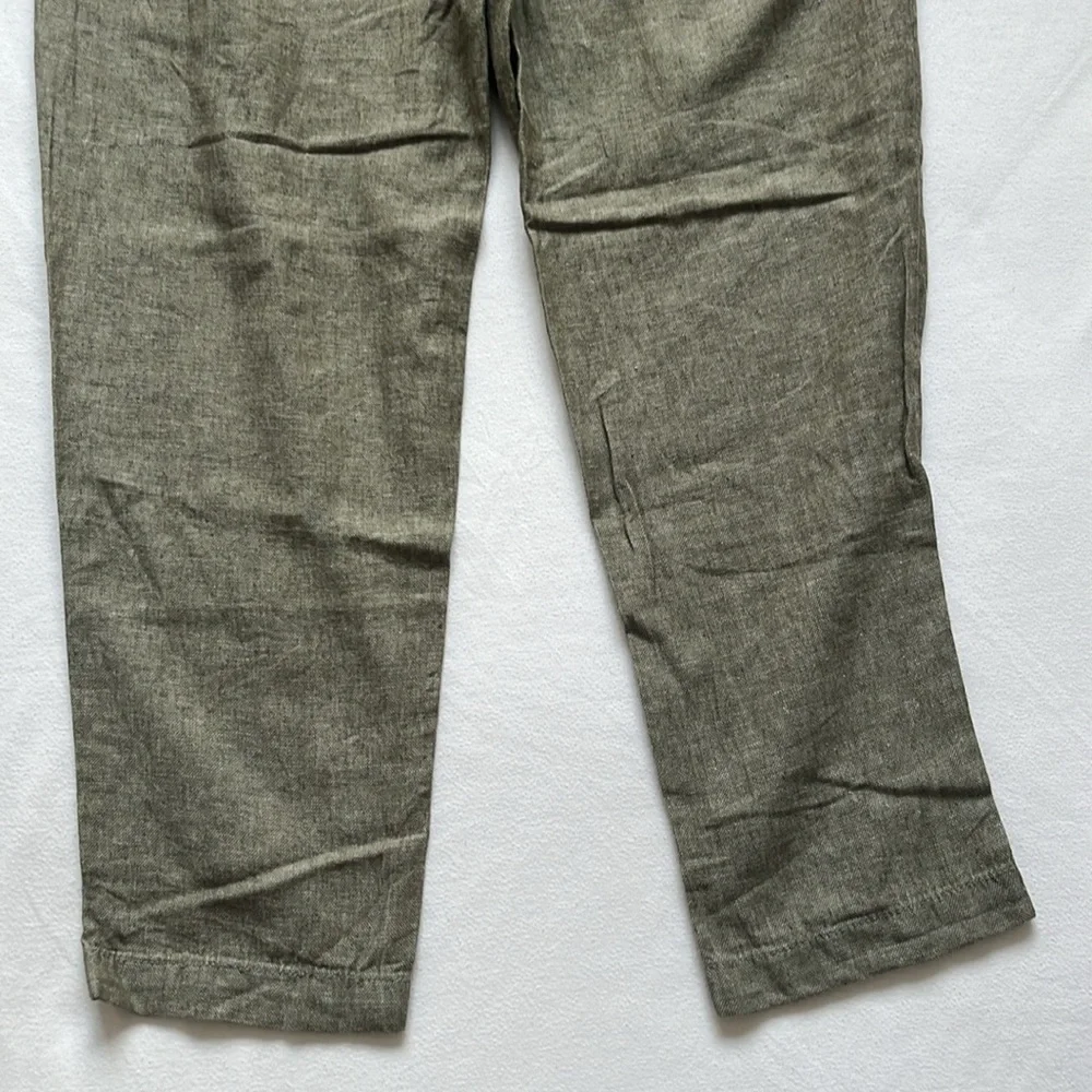 Men’s Banana Republic, Mason Athletic Tapered, Linen/Cotton Olive Green Pants